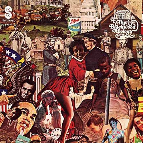 Collage album cover featuring historical figures and American imagery.