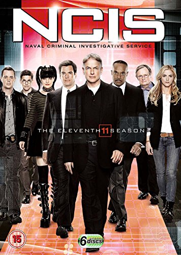 NCIS Season 11 DVD cover featuring main cast members standing together.