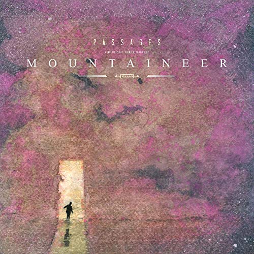Album cover for Mountaineer’s “Passages” featuring a figure in a doorway.