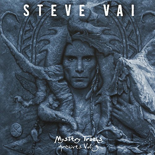 "CD cover featuring a blue-toned embossed image of a man's face and wings."