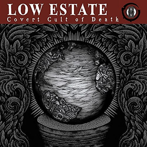 Album cover: dark, swirling illustration with a central crystal ball image.