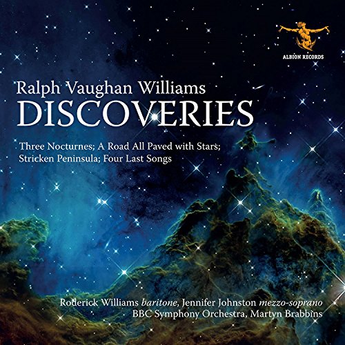 "CD cover with starry night sky, Grammy nominee logo, and white text."