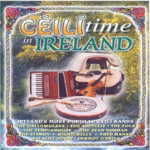 DVD cover for “Ceili Time in Ireland” featuring Irish musical instruments.