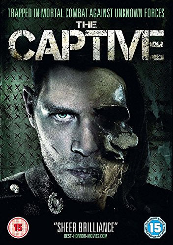 DVD cover for "The Captive" featuring a distressed man’s face.