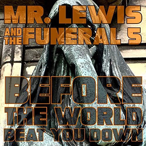 Album cover for Mr. Lewis & The Funerals 5, featuring statue imagery.