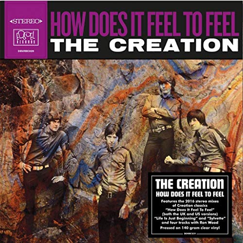 Album cover for The Creation’s “How Does It Feel To Feel” featuring a band photo.