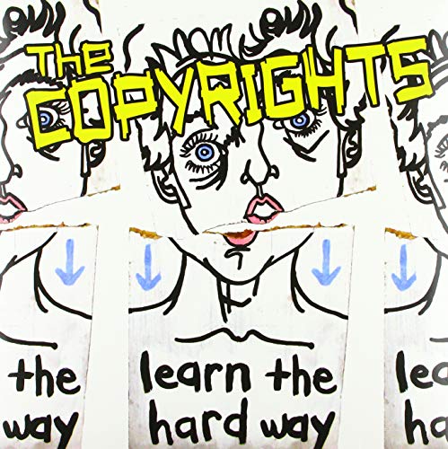 Vinyl album cover with a stylized illustration of a face and the text Learn The Hard Way.