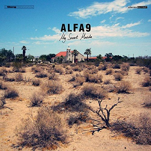CD cover: desert landscape with a building, text “Alfa9 - My Sweet Movida”.
