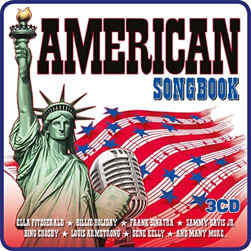 "CD cover featuring the Statue of Liberty and a microphone with American flag background."