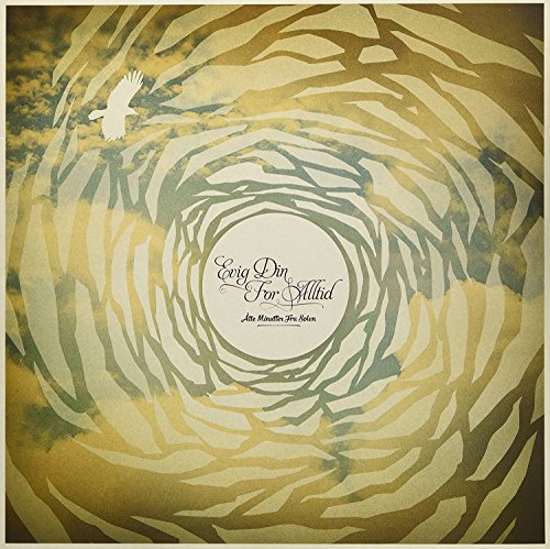 Vinyl record cover with swirling yellow and white patterns, and a bird.