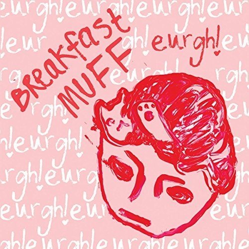CD cover: Pink background with red scribbles and a cartoon cat face.