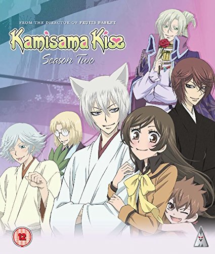 Kamisama Kiss" Season Two Blu-ray cover featuring anime characters and a fox-eared boy.