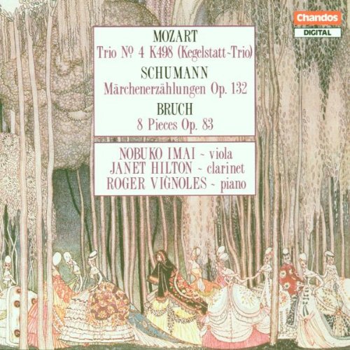 CD cover featuring a classical music performance with text overlay listing composers and performers.