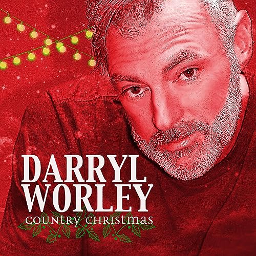 Darryl Worley album cover for “Country Christmas” with festive lights.