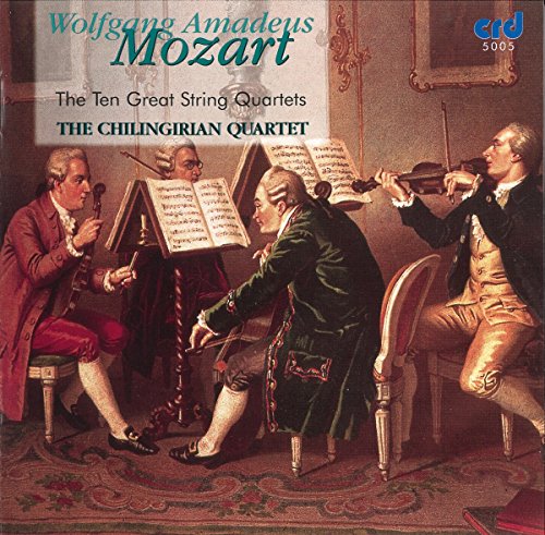 CD cover showing a painting of four 18th-century musicians playing string instruments together.