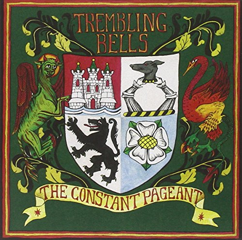 Album cover for Trembling Bells’ “The Constant Pageant” featuring a heraldic shield.