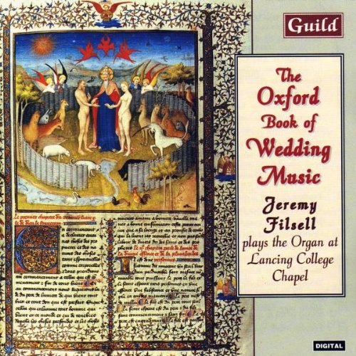 CD cover featuring medieval art and text "The Oxford Book of Wedding Music".