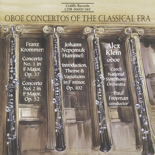CD cover depicting classical architecture with musical scores and artist names.