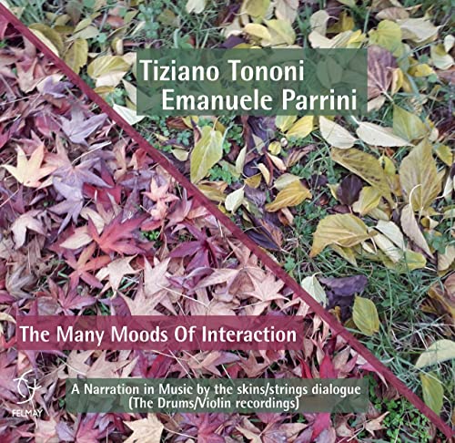 CD cover with autumn leaves and text naming musicians Tononi & Parrini.