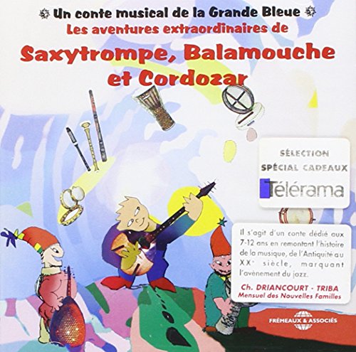 CD cover: colorful cartoon characters with musical instruments, French text.