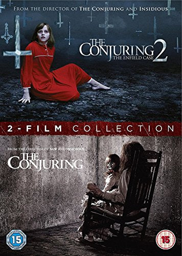 "The Conjuring Collection" DVD cover featuring two horror movie scenes with possessed girls.