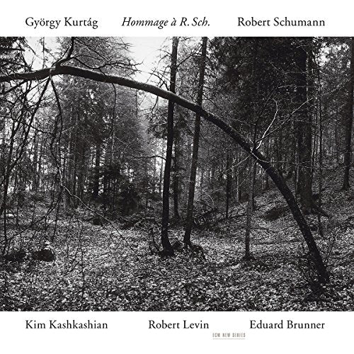 CD cover: black and white forest scene, text naming composers and artists.