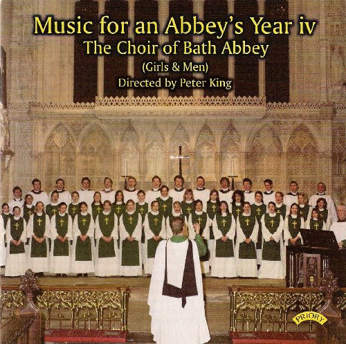 CD cover featuring a choir in robes with a conductor in a church.