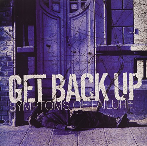 Album cover: person lying down before a distressed doorway.