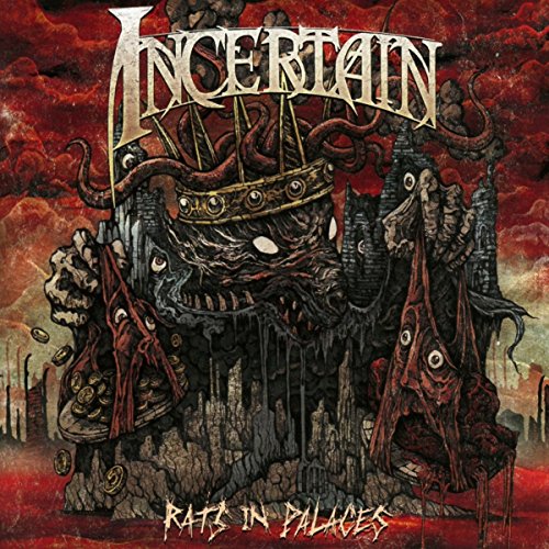 CD cover for Incertain’s “Rats In Places” featuring a dark, ornate crown.