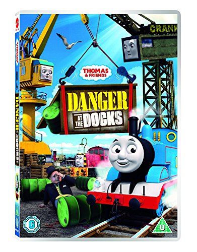 DVD case for "Danger at the Docks" featuring Thomas the Tank Engine.