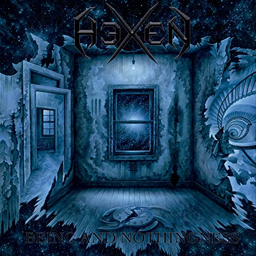 CD cover: a decaying room with windows showing a starry night sky.