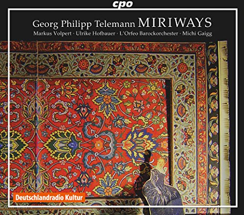 CD cover featuring a detailed red and gold oriental rug with a figure.