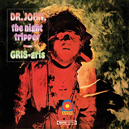 Dr. John album cover, "Gris-Gris", featuring a portrait in red tones.