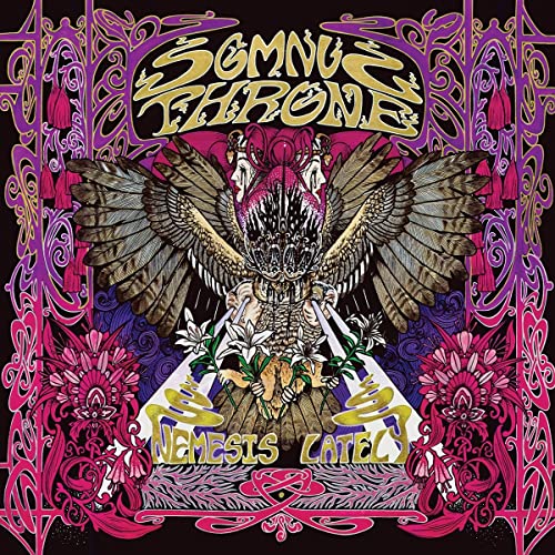 Album cover: ornate owl illustration with floral details and band name.