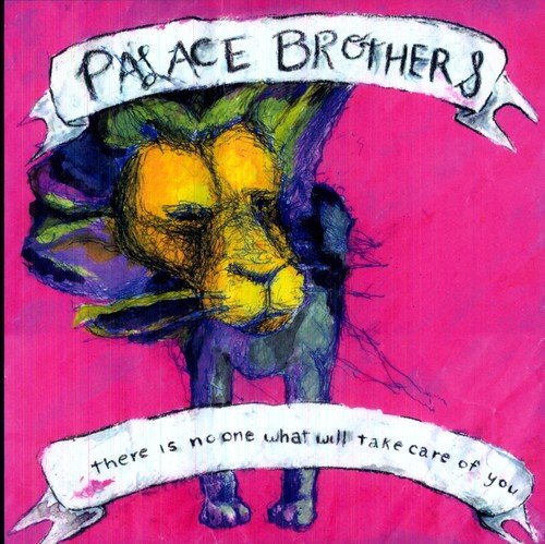Painted lion with text “There Is No-one What Will Take Care Of You.”