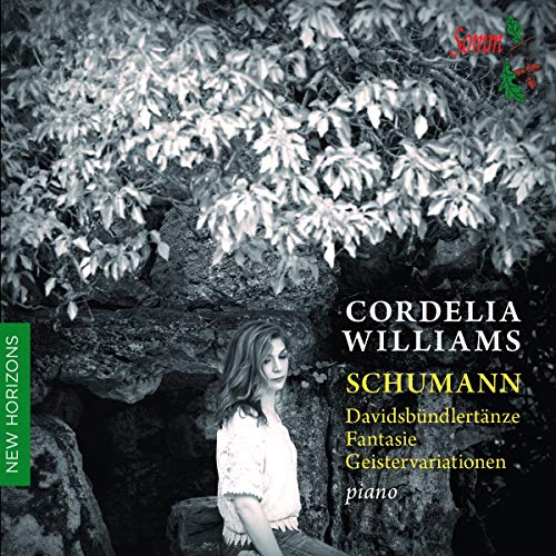 CDB&W album cover of Cordelia Williams featuring her seated beneathLBLS beneath leafy foliage.