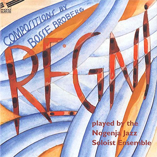 CD cover for "Regni" by Bosse Broberg, abstract watercolor design.