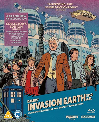 Daleks' Invasion Earth 2150 A.D." collector’s edition 4K Blu-ray cover art.
