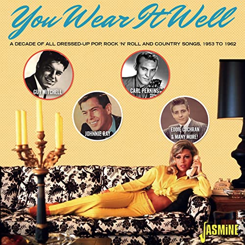 CD cover featuring portraits of musicians and a woman on a sofa.