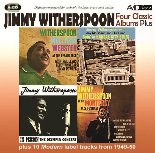 CD cover for Jimmy Witherspoon’s four albums plus additional tracks.