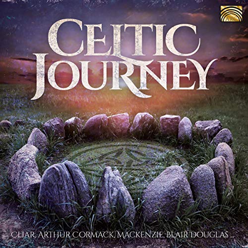 CD cover for “Celtic Journey” featuring a stone circle in grass.