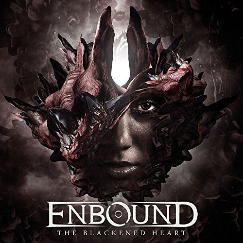 Dark album cover featuring a face emerging from thorny, organic shapes.