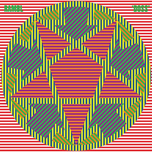 Colorful optical illusion album cover for "Doss" vinyl record.