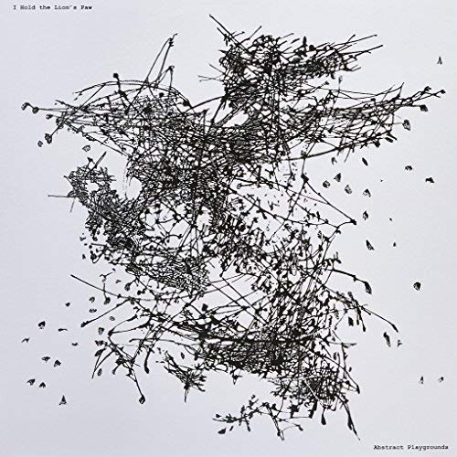 Black and white abstract line drawing resembling a paw print.
