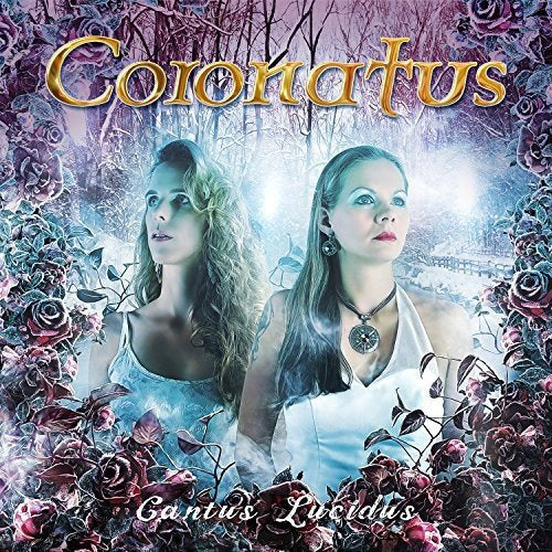 CD cover: two women amidst roses and a wintry forest scene.