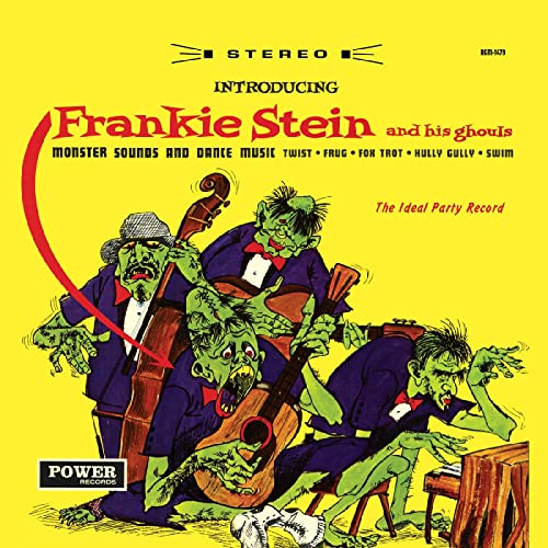Vintage album cover depicting green monster musicians playing instruments.