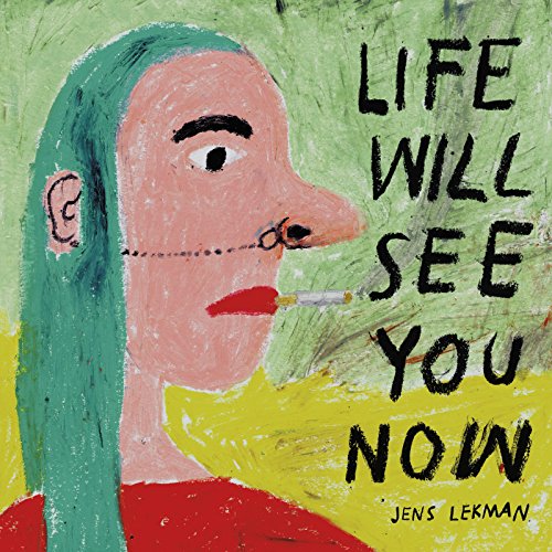 Painted portrait of a woman with green hair and the album title.