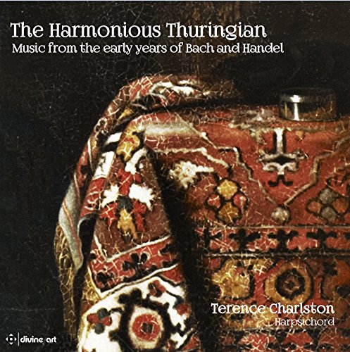 "CD cover with ornate red fabric and silver object, featuring white text."