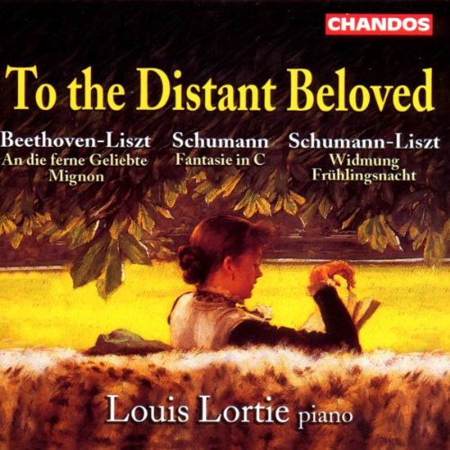 CD cover with a woman reading outdoors, titled "To the Distant Beloved".