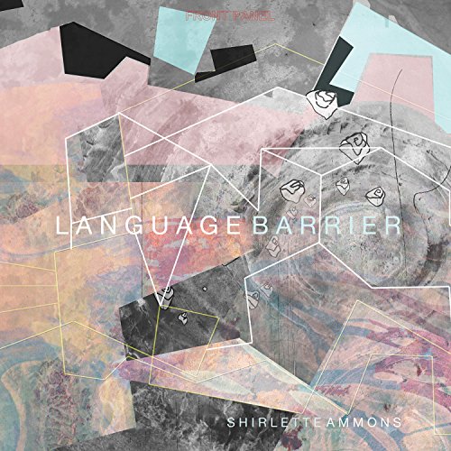 Vinyl record cover with abstract geometric shapes and text: "Language Barrier".